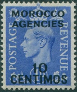 Morocco Agencies 1937 SG183 10c on 1d blue KGVI MLH