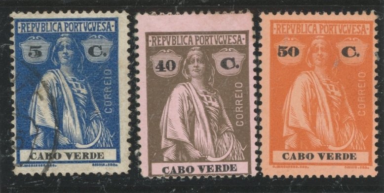 Cape Verde #150/157/158 Unused Single