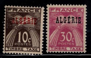 ALGERIA Scott J33-J34 MH* Postage due stamp set