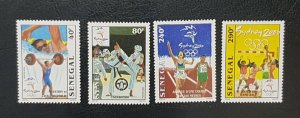 SENEGAL 2000 SYDNEY OLYMPIC GAMES JEUX OLYMPIQUES HANDBALL WEIGHTLIFTING RRR MNH