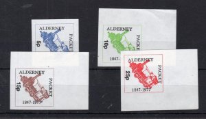 ALDERNEY PARCEL 1978 RAILWAYS SET UNMOUNTED MINT IMPERFORATE