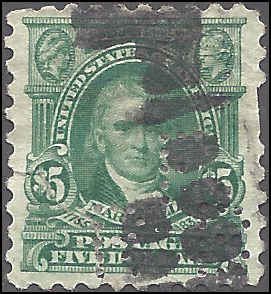 480 Used... SCV $35.00... Perfin