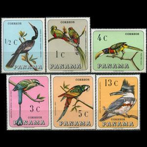 PANAMA 1967 - Scott# 478-E Birds Set of 6 NH