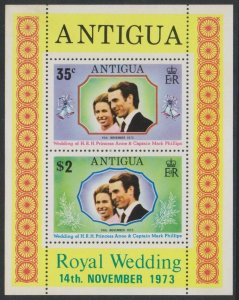 1973 Antigua 310-11/B10 Princess Anne and Mark Phillips