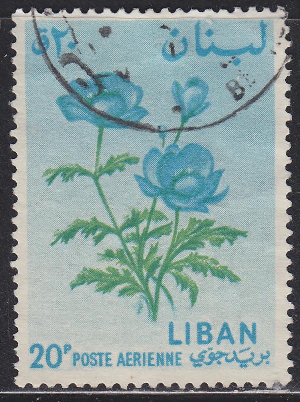 Lebanon C393 Anemone 1964