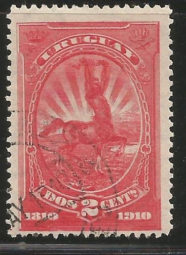 URUGUAY  182  USED,  CENTAUR