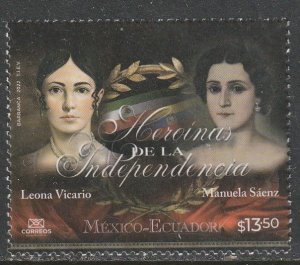 MEXICO 3260, LEONA VICARIO & MANUELA SAENZ HEROINES OF LIBERATION. MINT NH VF