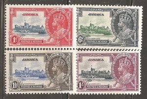 Jamaica SC  109-12 Mint  Hinged