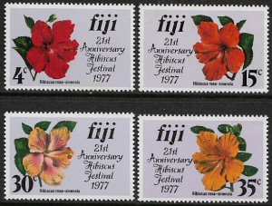 Fiji #376-9 MNH Set - Hibiscus Festival - Flowers