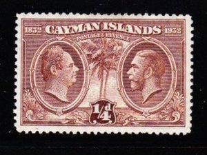 Album Treasures Cayman Is Scott # 69   1/4p William IV/George V  Mint LH