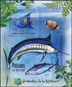 Burundi MNH S/S Tropical Fish 2012
