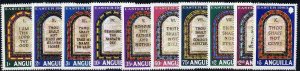 ANGUILLA - 1983 - Easter, Ten Commandments - Perf 10v Set - Mint Never Hinged