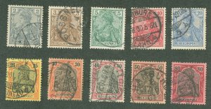 Germany #52-61 Used Single (Complete Set)