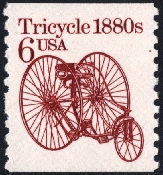 SC#2126 6¢ Tricycle Coil Single (1985) MNH