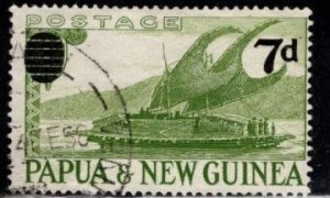 Papua New Guinea - #138 Trading Canoe Surcharged - Used