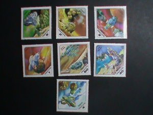 ​HUNGARY STAMP:1978 SC# C393-9  SCIENCE FICTION PAINTING- MOON STATION MNH SET