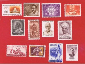 India #447 /459  MNH OG   1967 Commemorative's   Free S/H