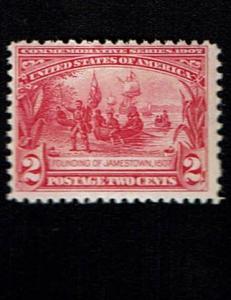 Scott #329 F/VF-OG-NH. SCV - $75.00