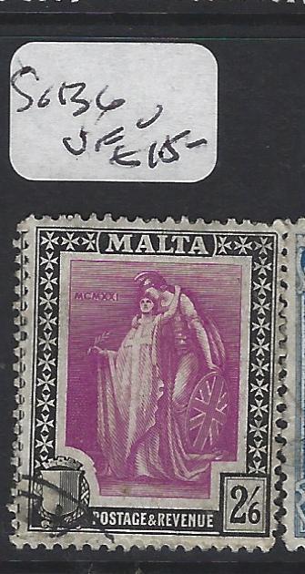 MALTA (P2205B)  MELITA 2/6    SG 136   VFU