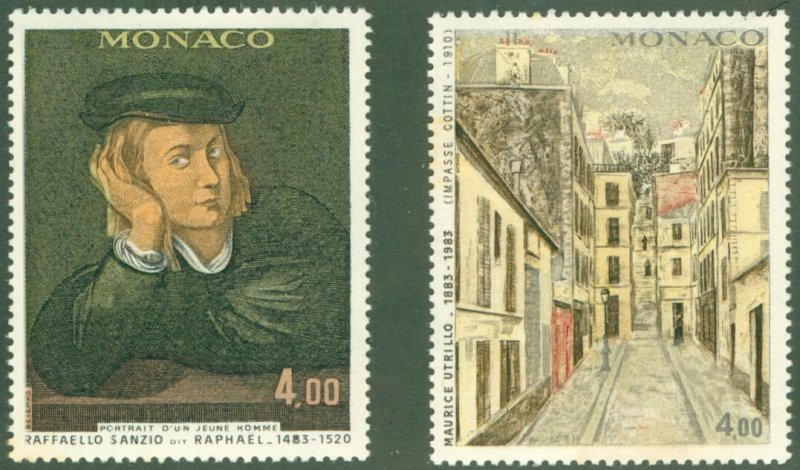 MONACO 1387-8 MNH CV $6.00 BIN $3.50