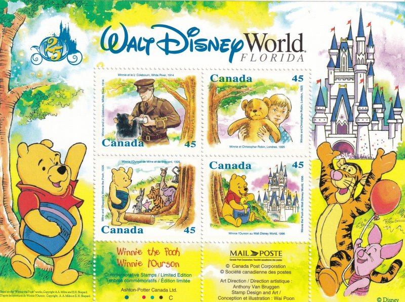 Canada   #   1621b   MNH Souv. Sheet of 4