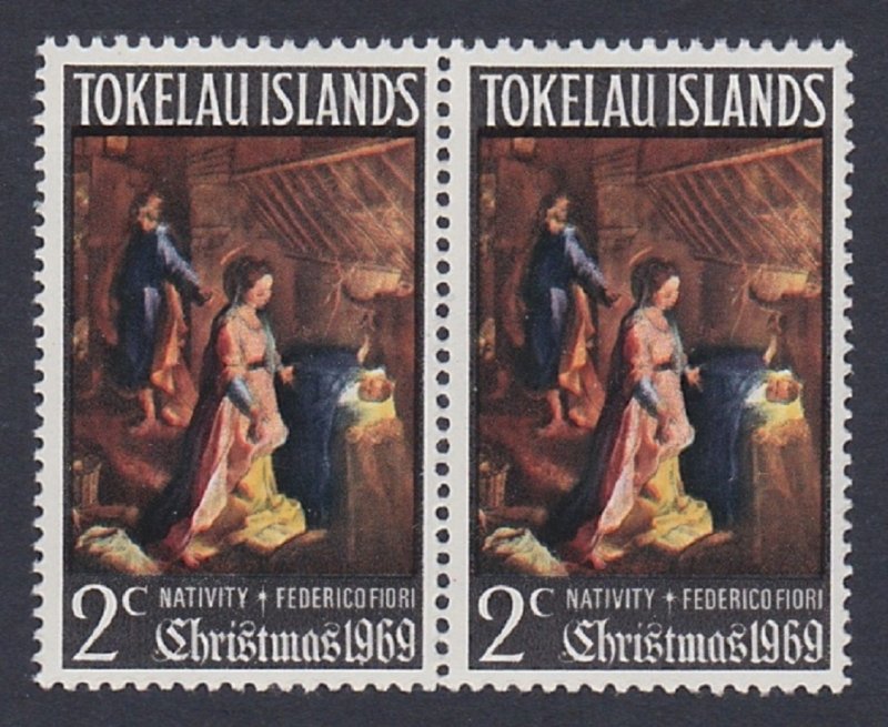 Tokelau Christmas pair 1969 MNH SC#20 SG#20