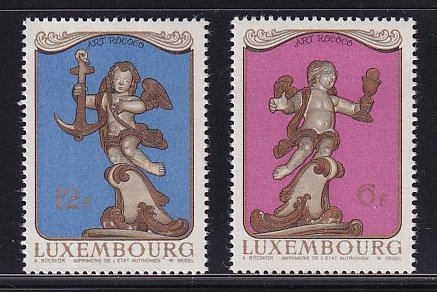 Luxembourg   #631-632   MNH   1979  Rococo art