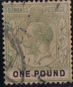 Bahamas 1912-1919 SC 56 Used SCV $425.00