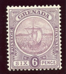 Grenada 1908 KEVII 6d dull purple & purple MLH. SG 85. Sc 73.