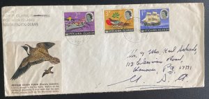 1964 Pitcairn Island Hand Made Cachet Cover To Hannover PA Usa American Golden P