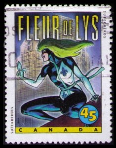 CANADA 1995 45c #1583 SUPER HEROES FLEUR DE LYS