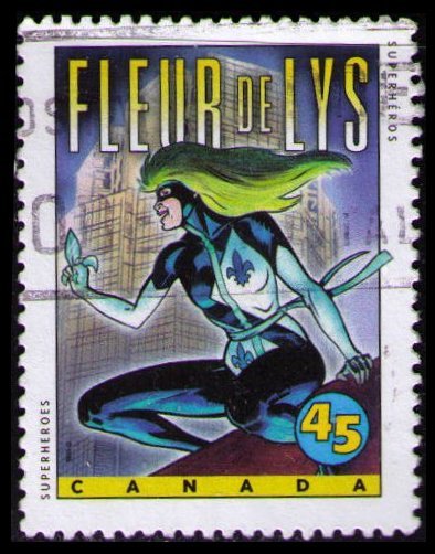 CANADA 1995 45c #1583 SUPER HEROES FLEUR DE LYS