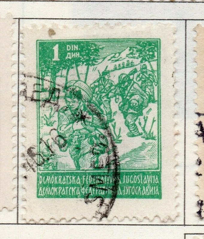 Yugoslavia 1945-47 Early Issue Fine Used 1d. NW-117217