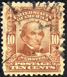 SC#307 10¢ Daniel Webster (1903) Used