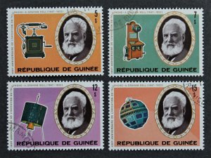 Guinea Sc# 719-722 Used CTO Alexander Graham Bell Set of 4