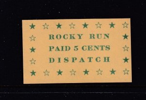US Rocky Run Local Post - 1,000 printed (Mint Never Hinged) 