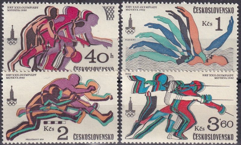 Czechoslovakia #2293-6 MNH CV $3.10  (Z4528)