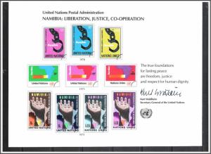 UN New York #SC13 Namibia Souvenir Card