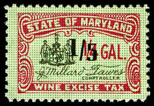 U.S. MARYLAND ST. REVS W27a  Mint (ID # 17436)