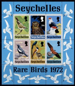 SEYCHELLES QEII SG MS314w, 1972 Rare Birds, NH MINT. Cat £250. WMK CROWN RIGHT