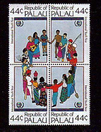  Palau Scott # 89a  Block of 4  MHN