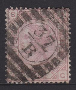 Great Britain 1876 QV 2 1/2d Claret Sc#67 U