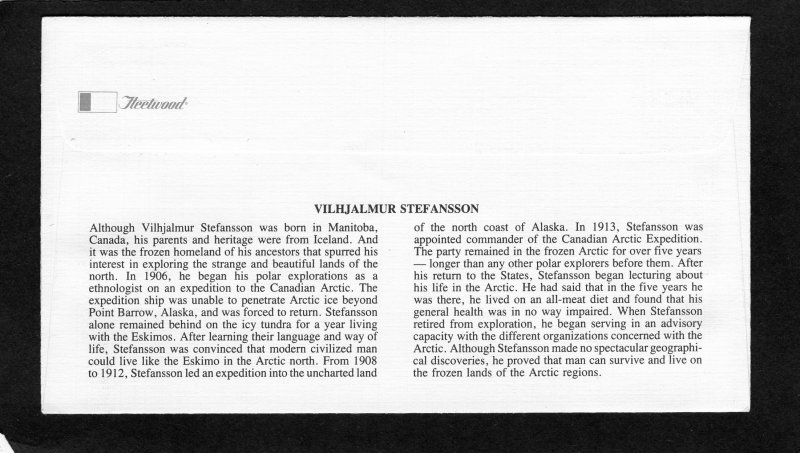 2222 Stefansson, FDC Fleetwood