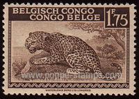 Belgian Congo SG#261 Mint - 1942 1f.75  - Leopard