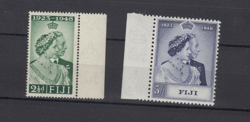 Fiji KGVI 1948 Silver Wedding Set SG270/271 MNH JK2446