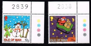 Isle of Man, Sc.#723-6 MNH Christmas 1996: Children's Drawings