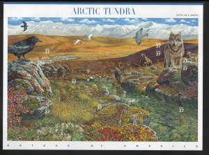 ALLYS STAMPS US Scott #3802 37c Arctic Tundra - Pane [10] MNH F/VF [FP-23]