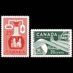 CANADA 1956 - Scott# 362-3 Industries Set of 2 LH