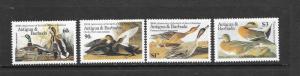 BIRDS - ANTIGUA #910-13  AUDUBON   MNH
