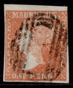 MAURITIUS QV SG42, 1d dull vermilion, FINE USED. Cat £1500.